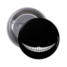 Cheshire-Grinsen Button