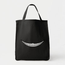Cheshire-Grinsen Leinentaschen
