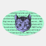 Cheshire-Katze - Vintage Alice im Wunderland Sticker