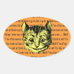 Cheshire-Katze - Vintage Alice im Wunderland Sticker