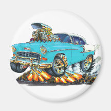 Chevy Belair Türkis-Auto 1955 Magnets