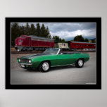 Chevy Camaro konvertierbares Muskel-Auto-Plakat 19