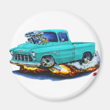Chevy Lieferwagen-Türkis-LKW 1955 Magnets