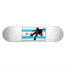Chi drehen um individuelles skateboard