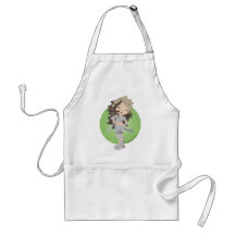 Chibi Mama-Mädchen-Schürze