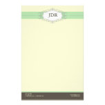 Chic-Deko-Minze kundengebundenes Briefpapier Individuelles Druckpapier