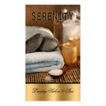 Chic-einfache und saubere Wellness-Center-Karte Visitenkarte