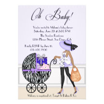 Chic-Mamma und Buggy mit Geschenken Individuelle Ankündigungen