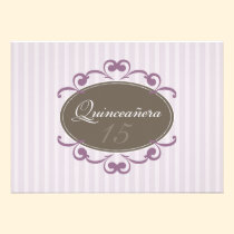Chic Stripes Quinceanera Einladung (Lavendel) einladungen