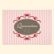 Chic Stripes Quinceanera Einladung (Moosbeere) einladungen