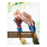 Chic-Umbau-Save the Date Postkarte - Brown