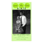 Chic-Vogel-Silhouette u. Punkte Save the Date in L Photokarten