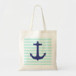 Chic-Zickzack tadellose blaue Anker-Tasche taschen