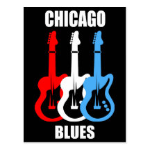 Chicago-Blues Postkarte