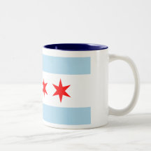Chicago-Flagge Tee Tassen