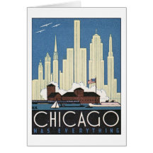 Chicago hat alles grußkarte