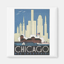 Chicago hat alles kühlschrankmagnet