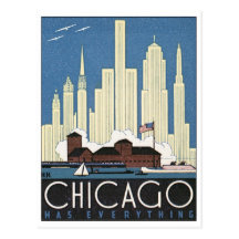 Chicago hat alles postkarte
