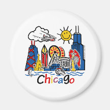 Chicago-KINDER [umgewandelt] Kühlschrankmagnete