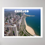 Chicago-Panoramablickplakatdruck