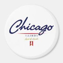Chicago-Skript Kühlschrankmagnet