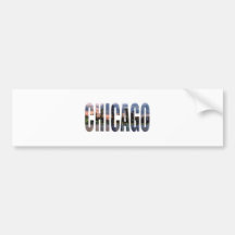 Chicago-Skyline Autoaufkleber