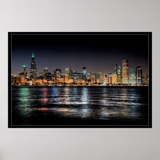 Chicago-Skyline Plakatdruck