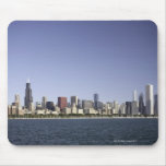 Chicago-Stadt-Skyline mit Michigansee 2 Mousepad