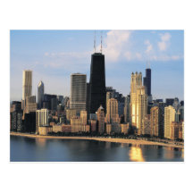 Chicago vom See-Ufer-Antrieb Postkarte