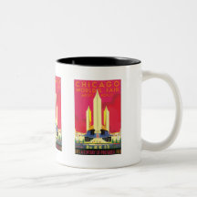 Chicago-Weltausstellung 1833-1933 Tee Tassen