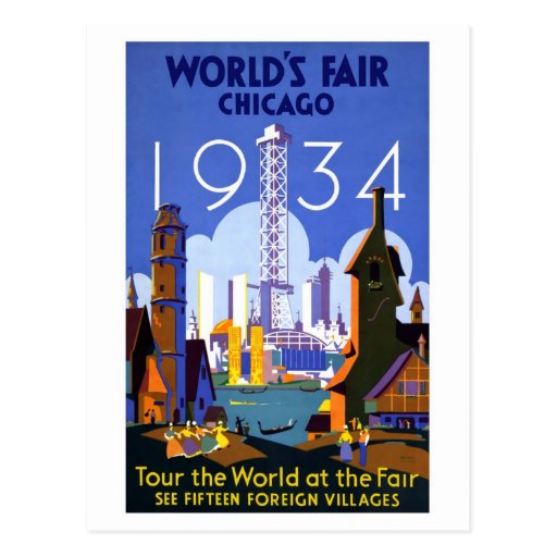 Chicago-Weltausstellung 1934 Postkarte