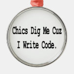 Chicen graben, die mich, schreiben cuz Code Weinachtsornamente