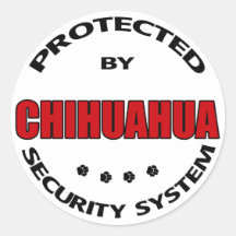 Chihuahua-Hundesicherheit Runder Aufkleber