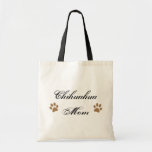 Chihuahua-Mamma-Skript mit Pawprints Tragetaschen