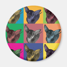 Chihuahua-Pop-Art Magnete