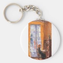Childe Hassam - am Schreibtisch Schlüsselanhänger