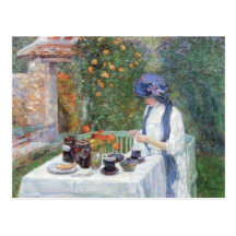Childe Hassam - das Terre-Cuits Tee-Set Postkarten