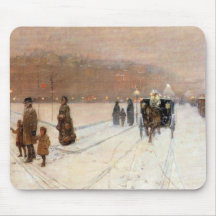 Childe Hassam - ein städtisches Märchenland Mauspad
