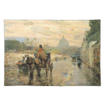 Childe Hassam - Morgen La Val de Grace Spring Tischsets