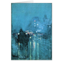 Childe Hassam - Notturno-Bahnübergang Chicago Karten