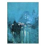Childe Hassam - Notturno-Bahnübergang Chicago Postkarten