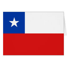 Chile-Flagge Notecard Karte