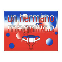Chile-Flagge UNO Hermano Magnífico färbt Pop-Kunst Gespannte Galeriedrucke