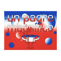 Chile-Flagge UNO Padre Magnífico färbt Pop-Kunst Galerie Falt Leinwand