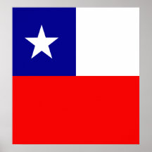 Chile-hochwertige Flagge Plakat