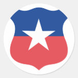Chilenisches Luftwaffe roundel, Chile Runder Aufkleber