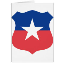 Chilenisches Luftwaffe roundel, Chile Grußkarte