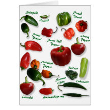 Chili-Vielzahl Karte
