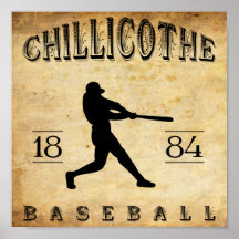 Chillicothe Ohio Baseball 1884 Poster
