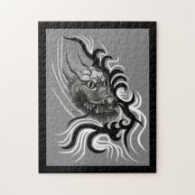 China-Drache in der Tätowierungsart Puzzle